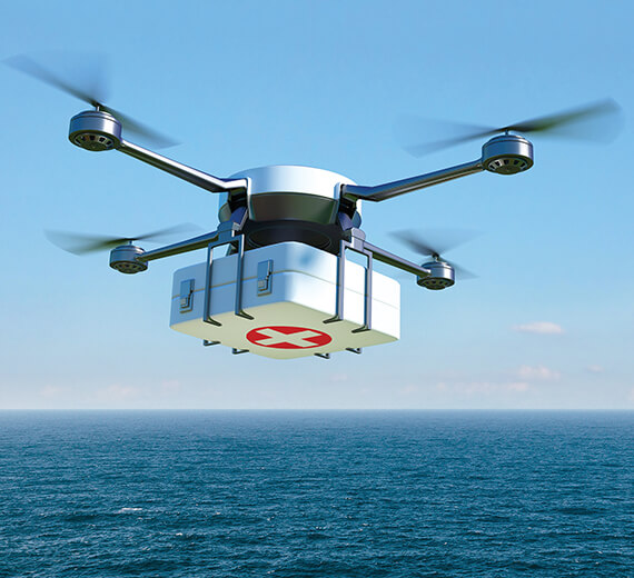 AED drone delivery Africa
